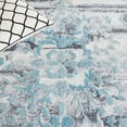 thumbnail image 6 of SAFAVIEH Marquee Madilyn Abstract Polyester Area Rug, Grey/Teal, 8' x 10', 6 of 8