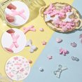 thumbnail image 3 of 1 Box 290pcs Bowknot Beads Cute Bow Beads Assorted Acrylic Plastic Coquette Pink Bow Tie Star Heart Shape Round Loose Beading Kits, 3 of 7