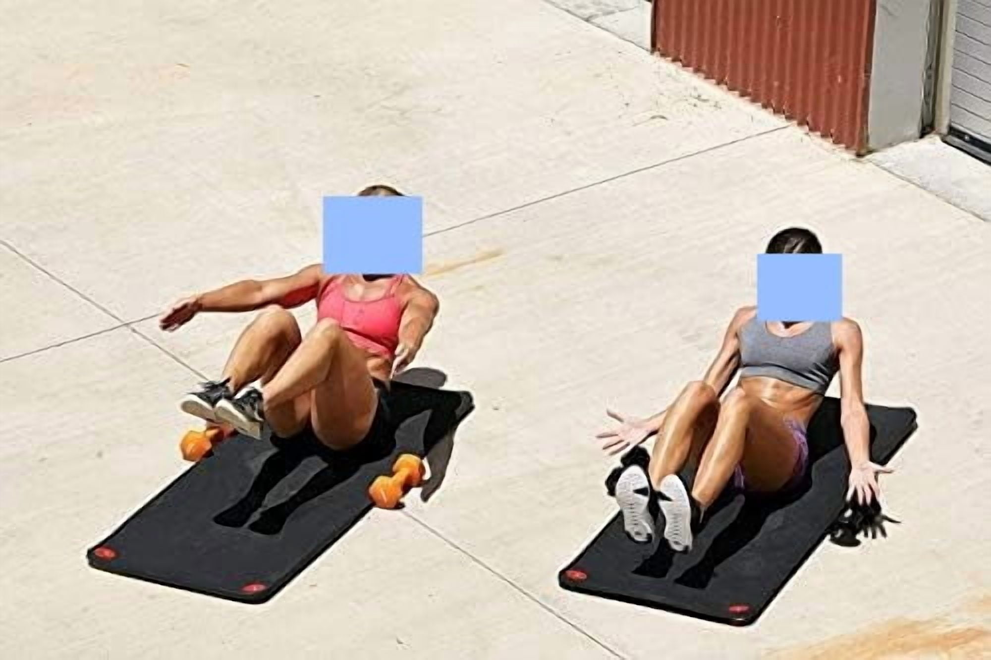 Hanging Exercise Mat, Fitness & Yoga Mat for Group Fitness Classes, Commercial Grade Quality with Reinforced Holes 56" L x 23" W x 5/8" (Black)