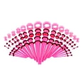thumbnail image 1 of Minnieouse 50pcs 14G-00G Junta tórica Tapones cónicos acrílicos y túneles de silicona Púrpura Ropa, zapatos y accesorios Miscelánea Rosa 50 pcs, 1 of 1
