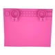 thumbnail image 1 of Tapete de silicona para manualidades, taza de limpieza de pinceles plegable, tapete de silicona suave para pintar rosa, 1 of 9
