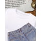 thumbnail image 3 of Five Cats Pattern Printed T-shirt, Women's Big Round Neck Short Sleeve T-shirt, Girls' Summer Youngsters's Clothing, Suitable for 8-14 Years Old, 3 of 6