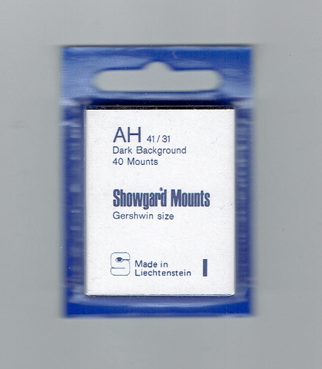 Showgard Pre-Cut Black Stamp Mounts Masterpack - Acid-Free, Waterproof For Stamp Collecting