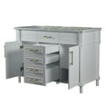 thumbnail image 6 of Bellaterra Home 800632-48DGD-WH 48 in. Double Vanity with Carrara Marble Top, White, 6 of 7