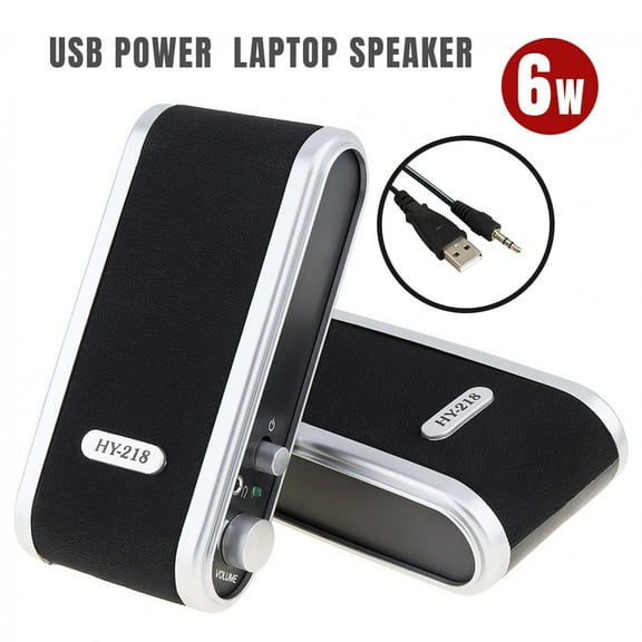 2.0 USB-Powered Desktop Speakers for PCs and Laptops