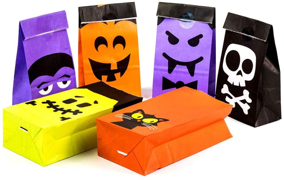 14 x 24.5 x 7 CM's HALLOWEEN PAPER PARTY LOOT TREAT GIFT BAGS 