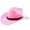 Pink, variant on Valora Western Cowboy Hat Curved Brim Outdoor Adventure Travel Riding Country Style Classic Design Pink