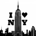 thumbnail image 2 of Navas, Emily 20x20 White Modern Wood Framed Museum Art Print Titled - I Heart NY, 2 of 4