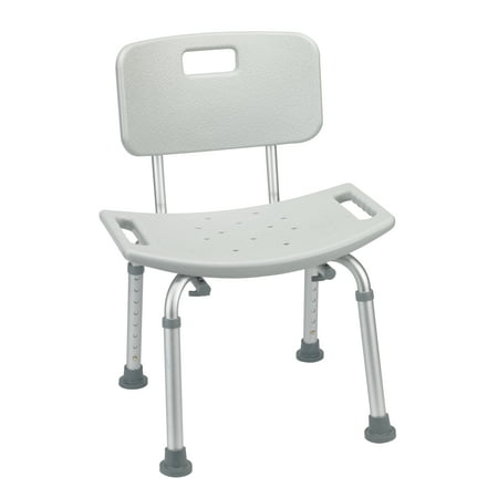 Drive Medical Bathroom Safety Shower Tub Bench Chair With Back