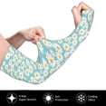 thumbnail image 3 of Uemuo Daisy Floral A Printed Arm Sleeves, Cooling UV Sun Protection Sports Compression for Men/Women, 3 of 8