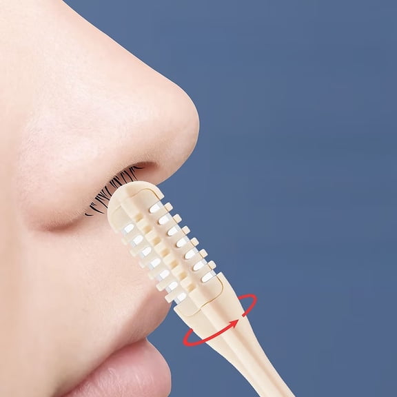 4pcs Manual Nose Hair Trimmer, Multi-Purpose Safe Men's Grooming Kit - Portable Nasal Hair Removal Tool