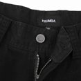 thumbnail image 5 of Krumba Men's Cotton Pigment Dyeing Outdoor Casual Cargo Shorts Black Size 46, 5 of 8