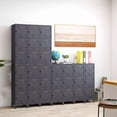 thumbnail image 3 of Laicejoy 40 Inch Industrial Cabinet, Metal Storage Cabinet With 3 Lockable Doors, Adjustable Feet, Anti Fall Device, 3-Layer Metal Vertical Organizer, 3 of 8