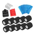thumbnail image 1 of Juego De Fundas Para Vendajes Para Máquina De Tatuaje, Envoltura Elástica De 10 Piezas, Bolsa De Cubierta Para Bolígrafo Azul De 200 Piezas, Soporte Para Vaso De Tinta De 3, 1 of 7