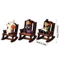 thumbnail image 2 of Witch Rocking Chair Home Table Decoration Man In Black Car Resin Decoration, 2 of 3