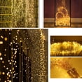 thumbnail image 5 of Cadena de luces LED en forma de cascada para decoración de bodas, fiestas, interiores y exteriores, calles, salas de estar, jardines, patios, aleros, techos, 5 of 5