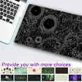 thumbnail image 2 of Black White Desk Mat Cool Minimal Topographic Contours Mouse Pad XXL, Gaming Mousepad Large with Stitched Edge, Extended Laptop Keyboard Mouse Mat Desk Pad Protector Office Decor 31.5x15.75 in, 2 of 6