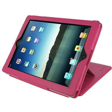rooCASE Convertible Leather Folio Case for New iPad & iPad 2
