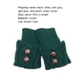 thumbnail image 7 of Dengjunhu 1 Pair Boot Knit Cuffs Easy to Match Soft Acrylic Fiber Short Crochet Leg Warmers for Women, 7 of 7