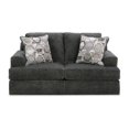thumbnail image 2 of Henly 70 Inch Loveseat, 2 Accent Pillows, Oversized, Soft Gray Polyester, 2 of 5