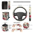 thumbnail image 7 of KUIFORTI Peony Print Car Seat Cover Set Wear-Resistant 15 Pack Automotive Front Seat & Bench Back Seat Cover Comfortable Breathable All-Season Protection for Truck SUV, 7 of 7