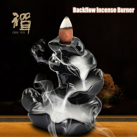 - Ceramic Backflow Tower Incense Burner Censer Holder ceramiccenser + 10 Cones Home Decor Gift Handmade Craft