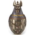 thumbnail image 1 of JFSM INC Rare Urn Commémorative pour Chien Anubis Égyptien Pot Canopique, 1 of 4