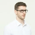 thumbnail image 6 of 3 Pairs of Black Resin Classic Reading Glasses 1.50, Plastic Rectangle Sport Business Readers 1.50 for Men, 6 of 6