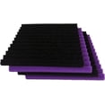 thumbnail image 4 of Paquete de 2 paneles de absorción de sonido CHAO color morado y negro 1' x 12' x 12', 4 of 5