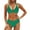 Green, variant on Thong String 2 Piece Bikini Set,Push Up,Bikinis Set,2 Piece Bikini Sets,Tie Back Bathing Suit,Spaghetti Straps,Halter String Army Green L