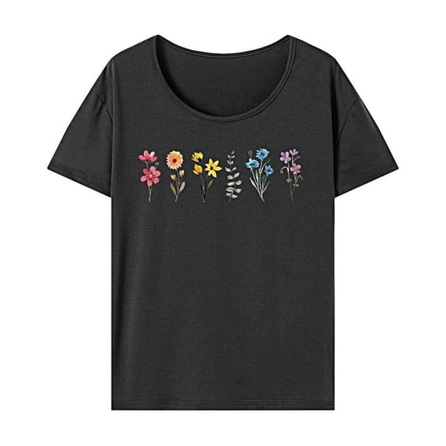 Camiseta para mujer con cuello redondo, camisetas de verano para mochileros, desplazamientos al trabajo L