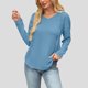 thumbnail image 2 of Tops de verano para mujer,Sudadera con capucha y cuello en V para mujer, jersey con bolsillo con cordón, top de poliéster de manga larga, ropa informal de uso diario, sopatenor, 2 of 9