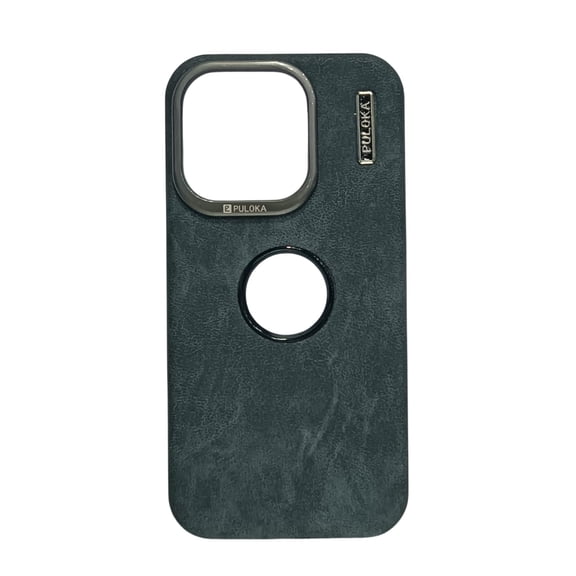 Premium Leather Magnetic iPhone 15 Pro Max Case with Metal Camera Frame Shockproof Slim Protective Cover for Wireless Charging Support