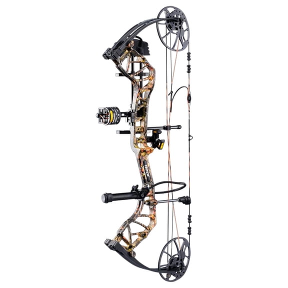 Bear Legit Maxx RTH LH70 Compound Bow, Wildfire/Black, Adjustable Draw, Trophy Ridge Accessories Included (AV54A23037L)