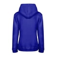 thumbnail image 3 of LUXUR Women Sweatshirt Pocket Hoodies Drawstring Hooded Tops Warm Pullover Solid Color Blue XL, 3 of 6