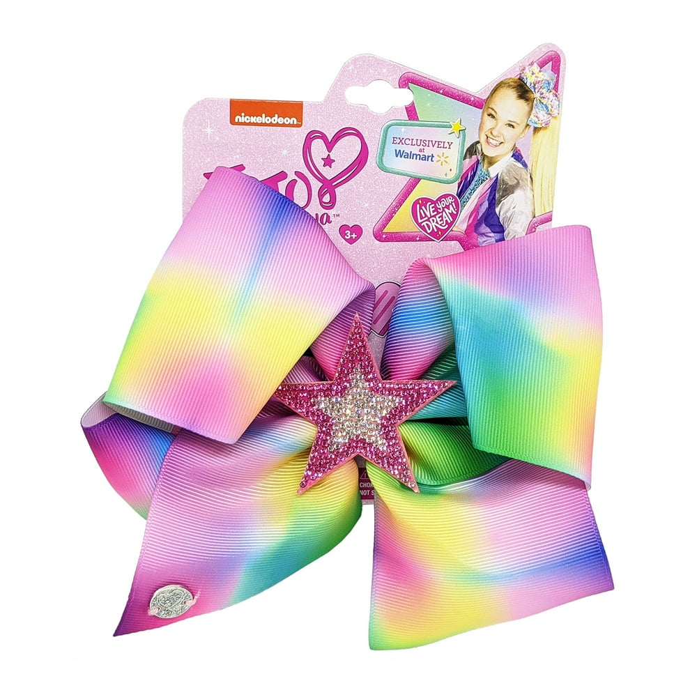 JoJo Siwa - Jo Jo Siwa Bow in Rainbow Colors and a Star Center Charm