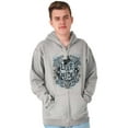 thumbnail image 3 of Live Ride Rodeo American Cowboy Men's Big & Tall Graphic Zip Up Hoodie Brisco Brands 5X, 3 of 5