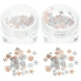 thumbnail image 1 of 2 Boxes Nail Glitter Sequins Snowflake Nail Sequin Christmas Nail Chunky Glitter, 1 of 7