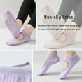 thumbnail image 2 of Sunvo 3 Pair Grip Yoga Socks, Non-Slip Grippy Pilates Socks for Women Barre Ballet Dance Workout New, 2 of 10