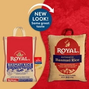 Authentic Royal Naturally Aged Indian White Basmati Rice, Long-Grain, Gluten-free - 20 lb. Bag