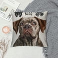 thumbnail image 2 of Qinduosi Cute Pets Dogs Decorative Throw Pillow Covers, Don't Always Have Wings Sometimes They Have Paws Cushion Covers Pillow Case for Sofa Car Bedroom Decor White, 2 of 5