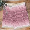 thumbnail image 4 of Pink Ocean Waves Kitchen Towels Set of 2, Water Absorbent Dish Towel, Abstract Beach Ocean Ombre Stripes Decorative Hand Towels - Quick Drying Cloth for Cooking Baking, 18x28 Inch, 4 of 8