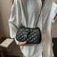 thumbnail image 3 of Bolso de cadena de celosía, nueva moda, bolso de PU para axila, bolso bandolera de viaje diario Joker, 3 of 5