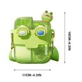 thumbnail image 3 of Vikakiooze Water Bottle for Kids with Two Straws Dual Use Large Capacity Leakproof Water Jug with Shoulder Strap for Outdoor Cute Frog Bottle Creative Kettle for Children,Home Clearance, 3 of 4