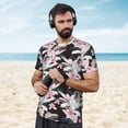 thumbnail image 4 of Wukai Orchids Flowers Print Men's Short-Sleeved Mesh T-Shirt,Quick-Dry Short Sleeve Workout T-Shirt-XX-Large, 4 of 8