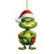 thumbnail image 1 of Decoración navideña Suministros para manualidades Árbol de Navidad Diseños de dibujos animados Monstruo verde Adornos colgantes Decoraciones, 1 of 4