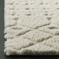thumbnail image 6 of SAFAVIEH Sparta Stewart Geometric Polyester Shag Area Rug, Cream, 6'7" x 6'7" Square, 6 of 8