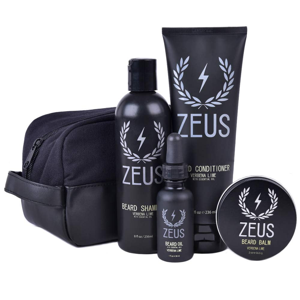 Zeus Everyday Beard Grooming Dopp Kit Men's Quality Personal Care