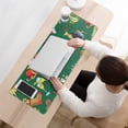 thumbnail image 3 of Long Mouse Pads for Desk,Green Christmas Santa and Snowman Desk Mats on Top Of Desks, Desk Mouse Pad Extra Large with 3mm Non-Slip Base and Stitched Edge for Gaming,Work,Home 31.5x11.8in, 3 of 4