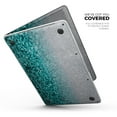 thumbnail image 2 of DesignSkinz Aqua Blue & Silver Glimmer Fade Full-Body Skin Decal Wrap Cover for MacBook Pro 13" with CD Drive (A1278), 2 of 9